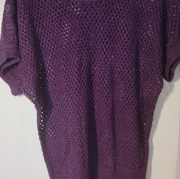 Maurices Purple Knit Sweater Size 1 #461 - Picture 3 of 3